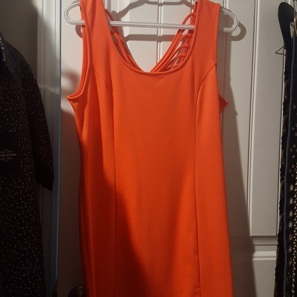 Midi Tennessee Orange dress great condition